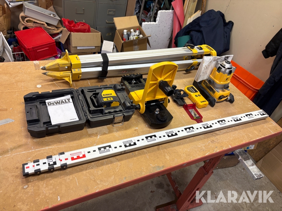 Rotationslaser samt linjelaser Dewalt DW071 / DW087K