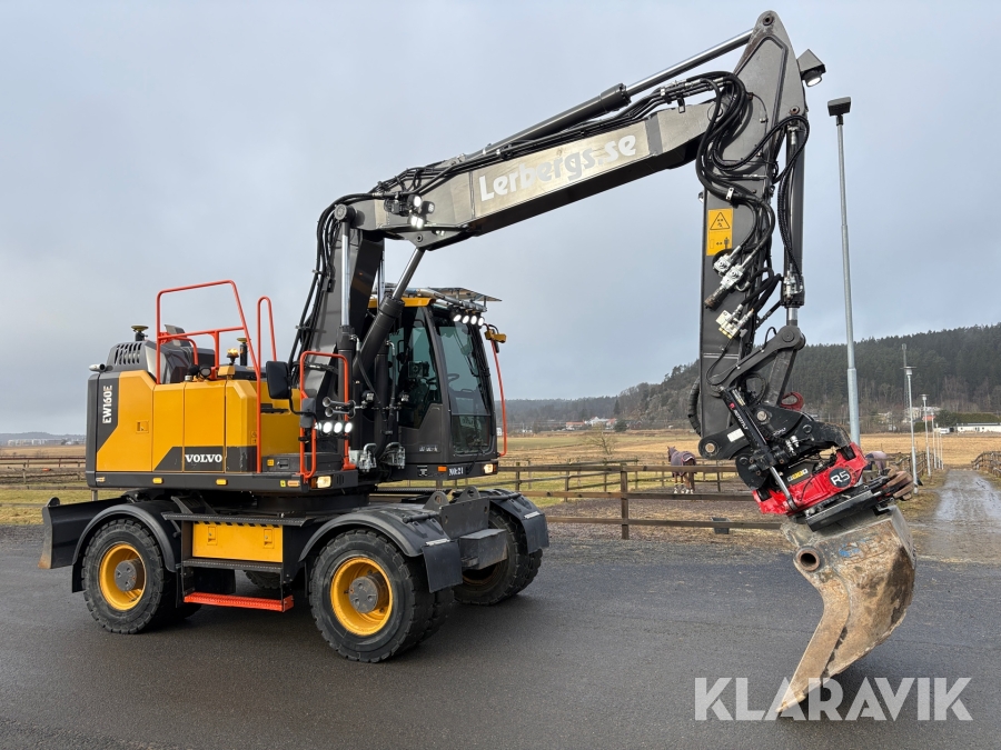 Hjulgrävare Volvo EW160E GPS