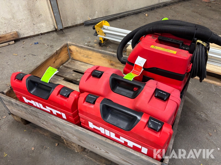 Parti med byggmaskiner 4st Hilti, Pullman