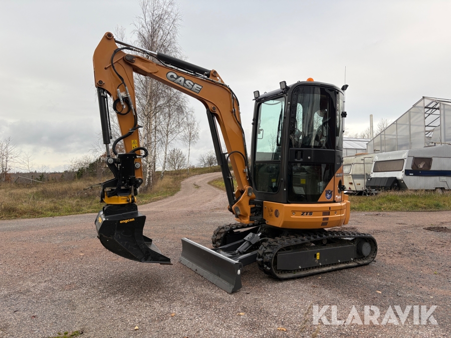 Grävmaskin Case CX35B med redskap