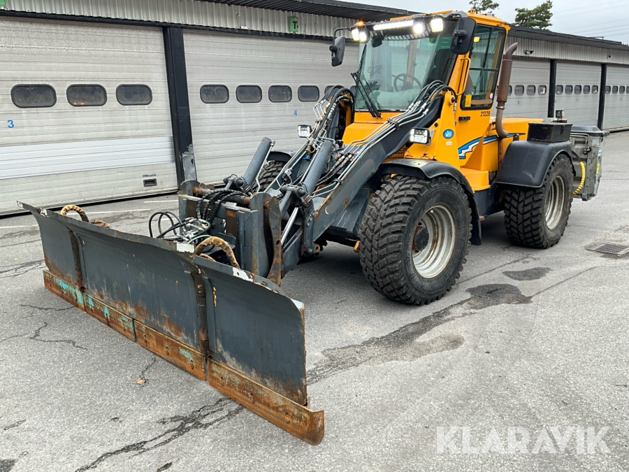 Hjullastare Wille 855C - C44CR med multiplog & sandspridare