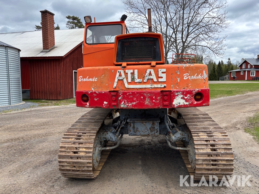 Bandgrävare Atila 1202 med 3 st skopor och trailer