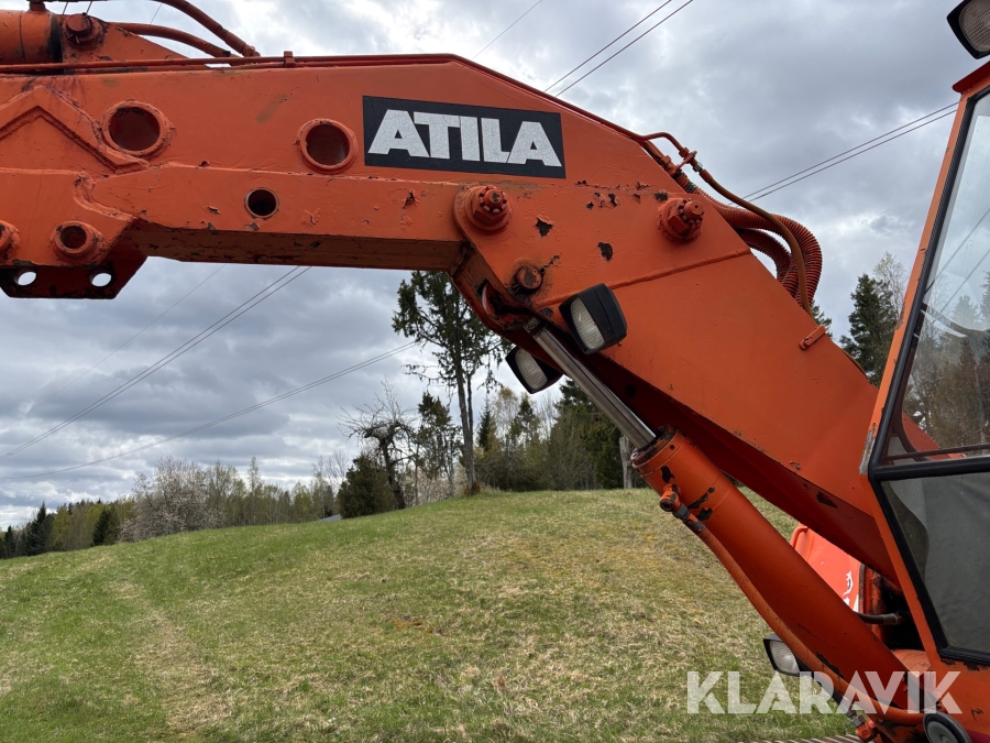 Bandgrävare Atila 1202 med 3 st skopor och trailer