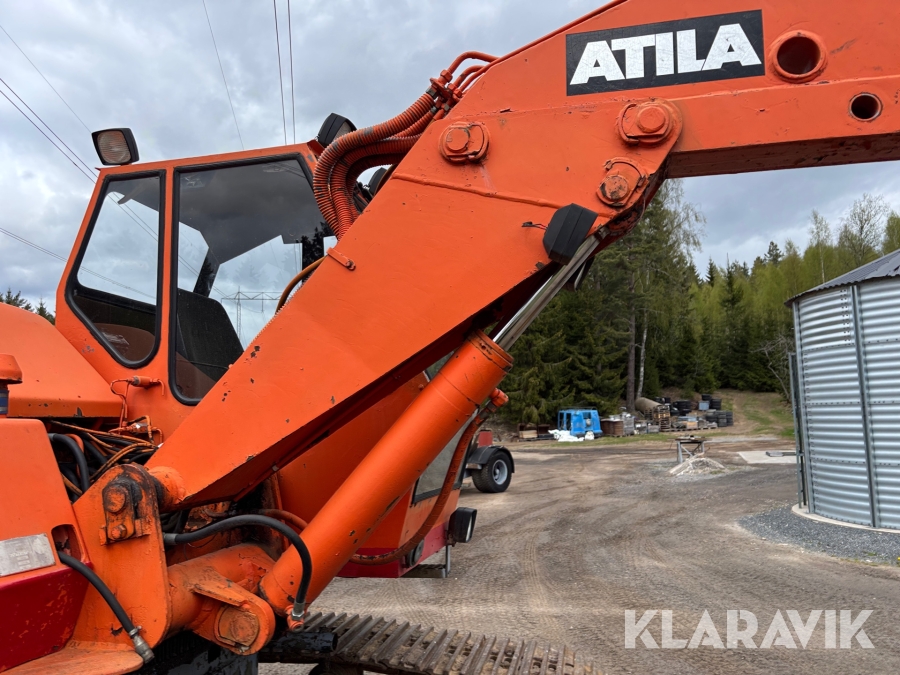 Bandgrävare Atila 1202 med 3 st skopor och trailer