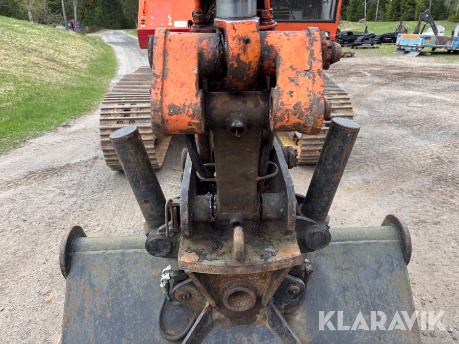 Bandgrävare Atila 1202 med 3 st skopor och trailer