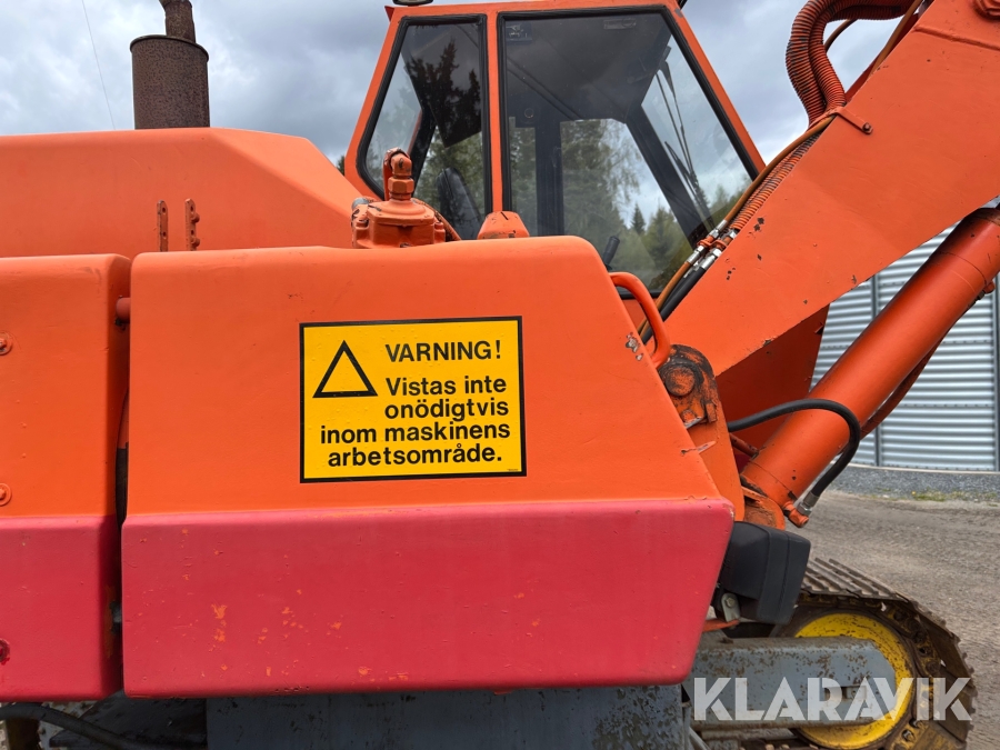 Bandgrävare Atila 1202 med 3 st skopor och trailer