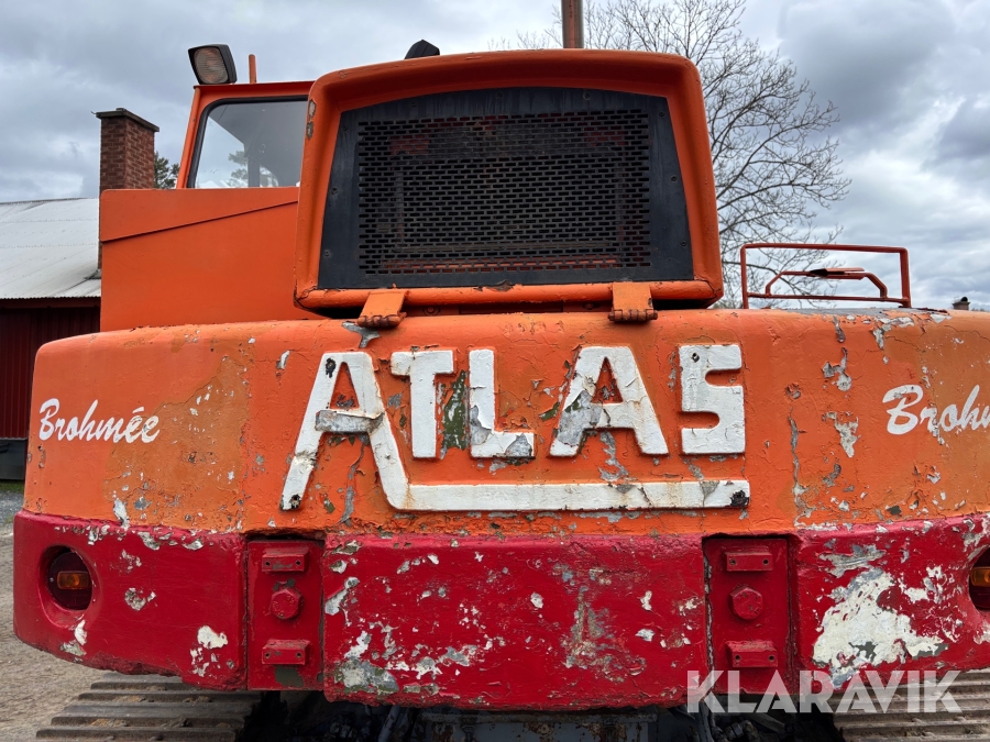 Bandgrävare Atila 1202 med 3 st skopor och trailer