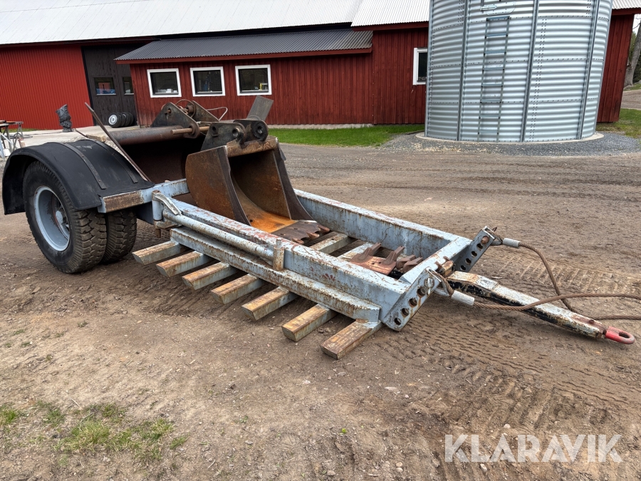 Bandgrävare Atila 1202 med 3 st skopor och trailer