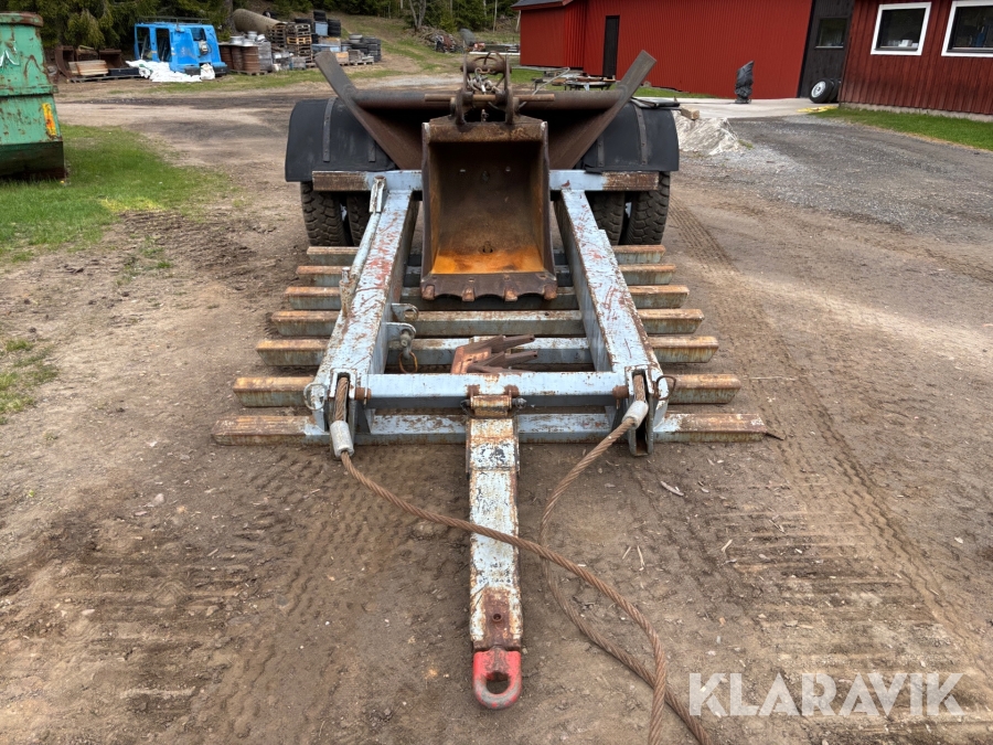 Bandgrävare Atila 1202 med 3 st skopor och trailer