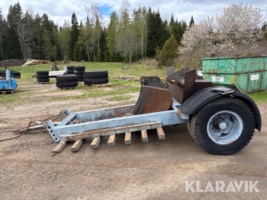 Bandgrävare Atila 1202 med 3 st skopor och trailer