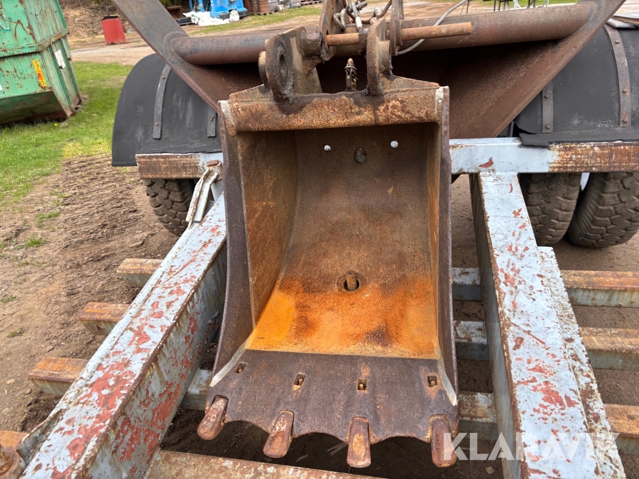 Bandgrävare Atila 1202 med 3 st skopor och trailer