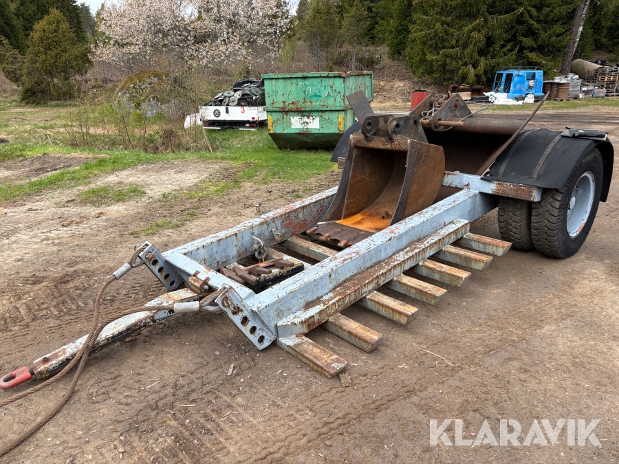 Bandgrävare Atila 1202 med 3 st skopor och trailer
