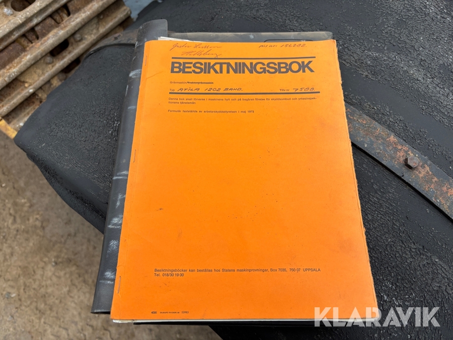 Bandgrävare Atila 1202 med 3 st skopor och trailer