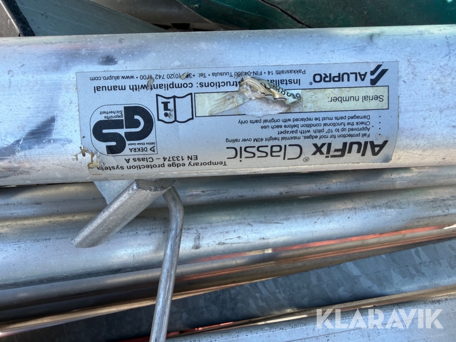 Skyddsräckesystem Alufix Alupro