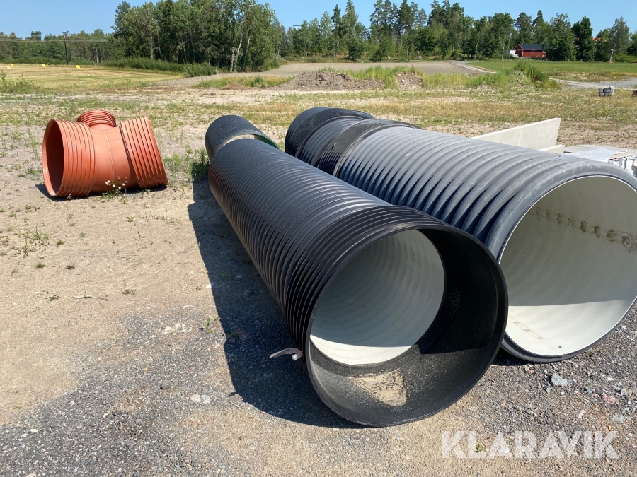 Vägtrummor plast med muffar