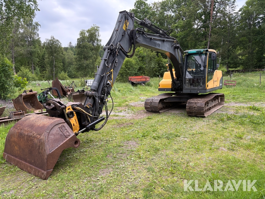 Grävmaskin Volvo Ec140cl med tiltrotator