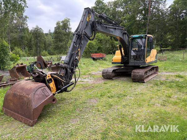 Grävmaskin Volvo Ec140cl med tiltrotator