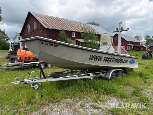 Aluminiumbåt Aspö AB 600 80km trailer