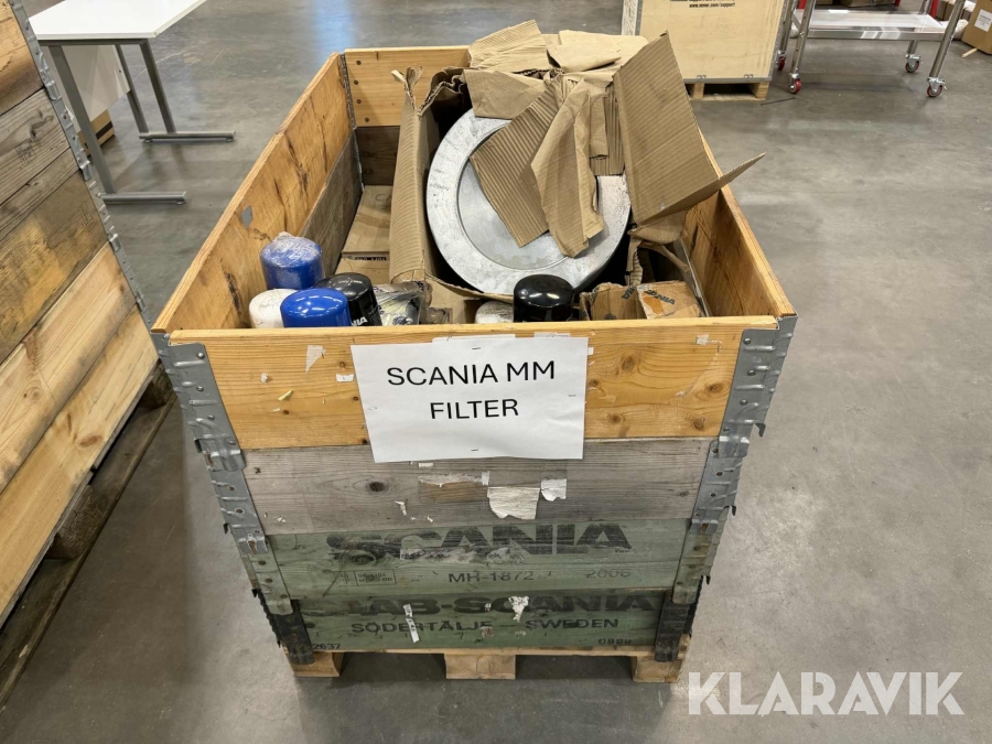 Pall med filter till Scania