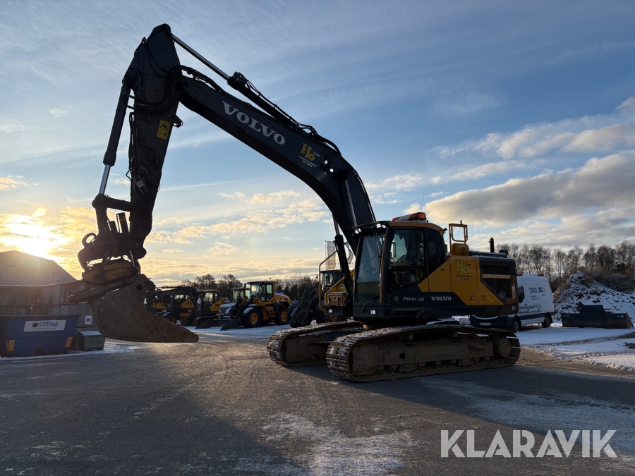 Grävmaskin bandburen Volvo EC250EL med tiltrotator och 1 st skopa