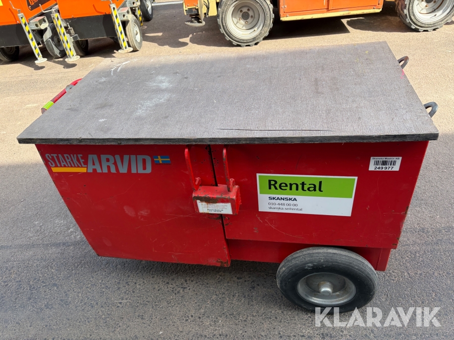 Verktygsvagn med arbetsbänk Starke Arvid 36300