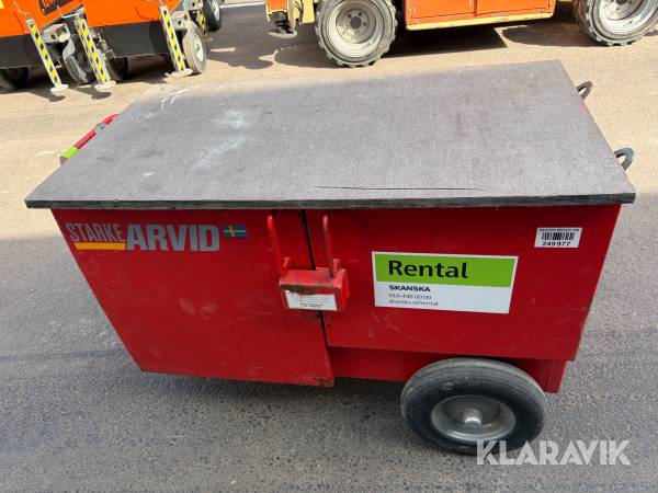 Verktygsvagn med arbetsbänk Starke Arvid 36300