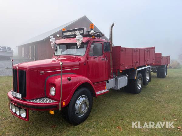 Veteranlastbil Scania LS110 med tippsläp