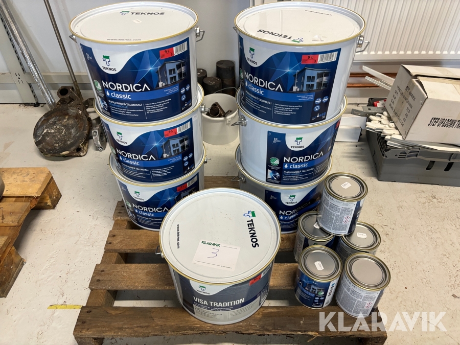 Diverse utomhusfärg Teknos