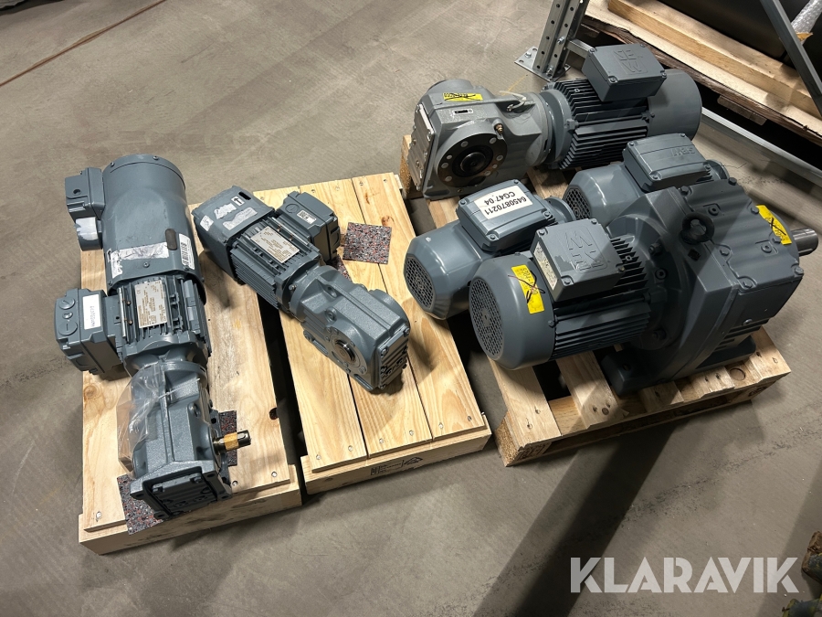 Elmotorer SEW-Eurodrive KH57ITDV100/DRS80M8/R87/KA37 6 st
