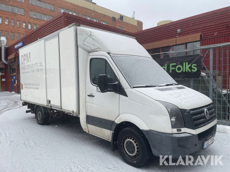 Lätt lastbil Volkswagen Crafter med bakgavellyft