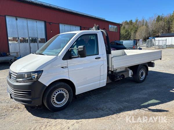 Lätt lastbil med kran Volkswagen Transporter T6 Pickup, 140hk, 2016