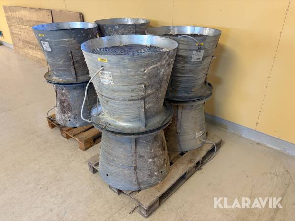 Cirkulationsfläktar Munters EDC 18 HE 8 st