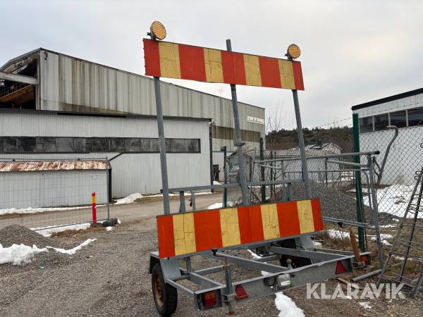 Skyltvagn med belysning