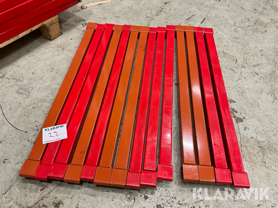 Pallställ 3 st sektioner komplett