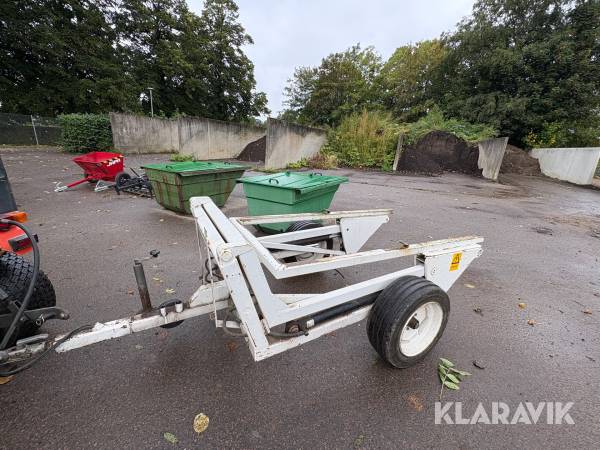 Högtippar vagn / Bygel vagn. Med 17st Containers
