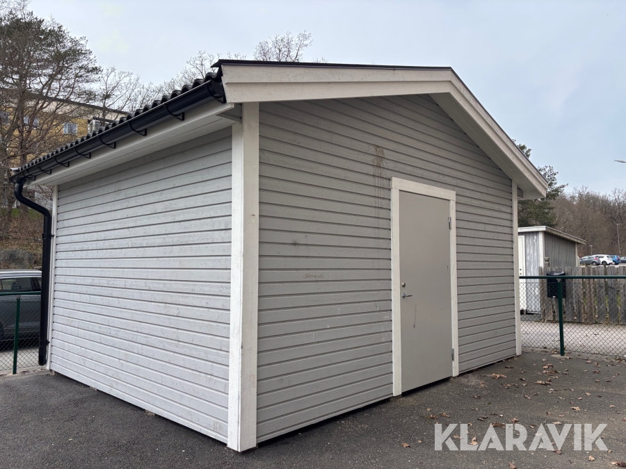 Förrådsbyggnad oisolerad stomme på plintar