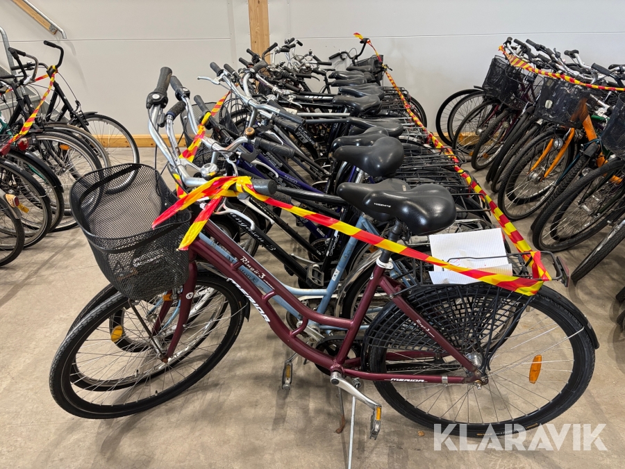 Parti med begagnade cyklar olika modeller 20 st