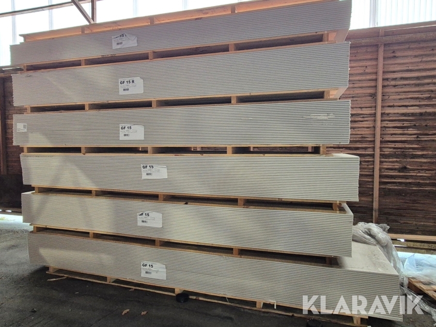Brandgips Gyproc GF 15 R parti