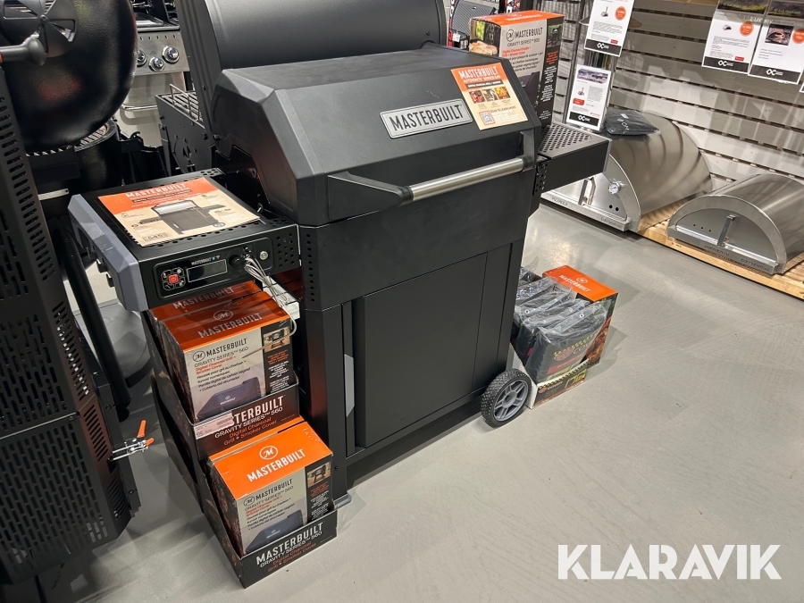 Digital kolgrill och rökare Masterbuilt AutoIgnite 545 med överdrag och pizzaugn