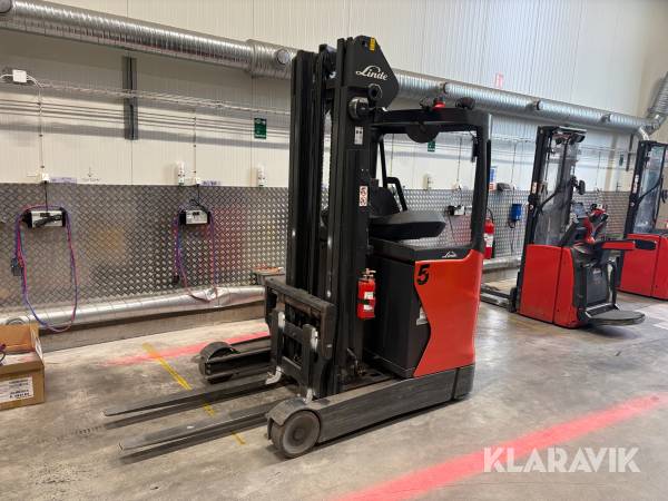 Skjutstativtruck Linde R16-01 med laddare