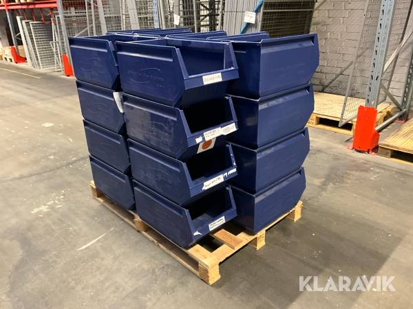 Plastlådor 24 st Arca Systems 9072