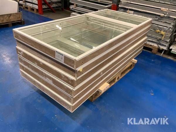 Fönster glaspartier 6st för inomhusmontage