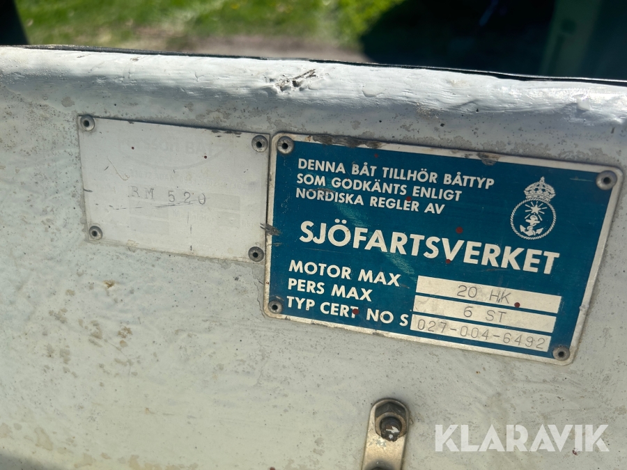 Båt Persson Båt RM520, Forshaga, Klaravik auktioner