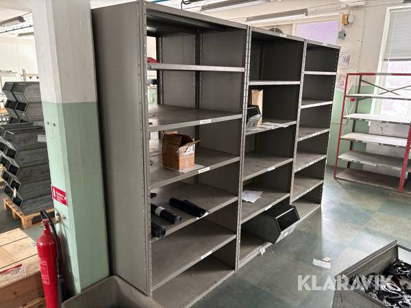 Lagerhyllor 3st sektioner