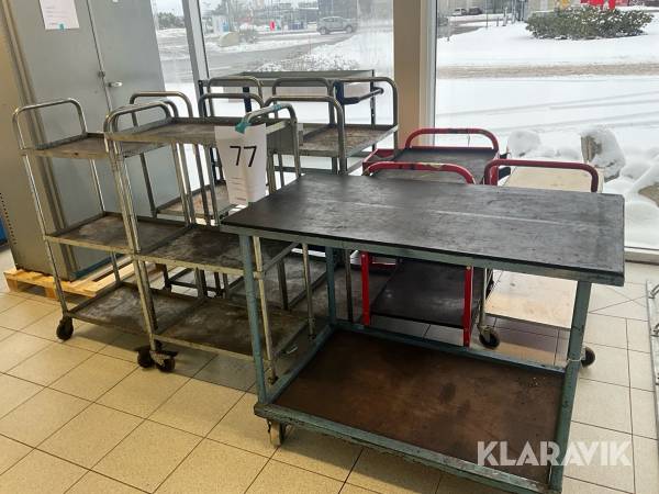 Diverse avlastningsvagnar 10 st