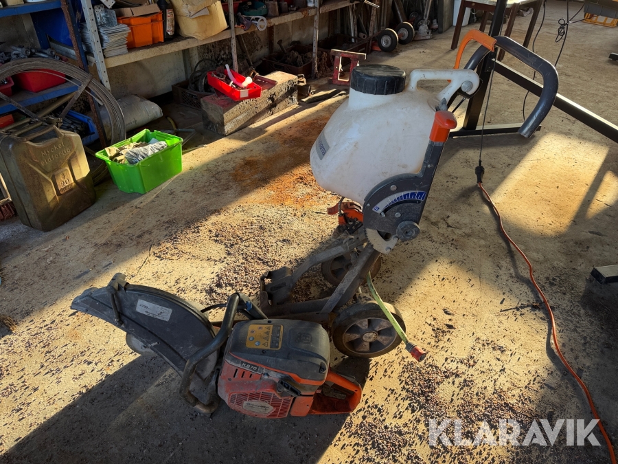 Asfaltskap Husqvarna K970 med vagn KV970/1260