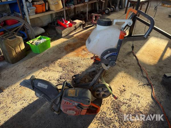 Asfaltskap Husqvarna K970 med vagn KV970/1260