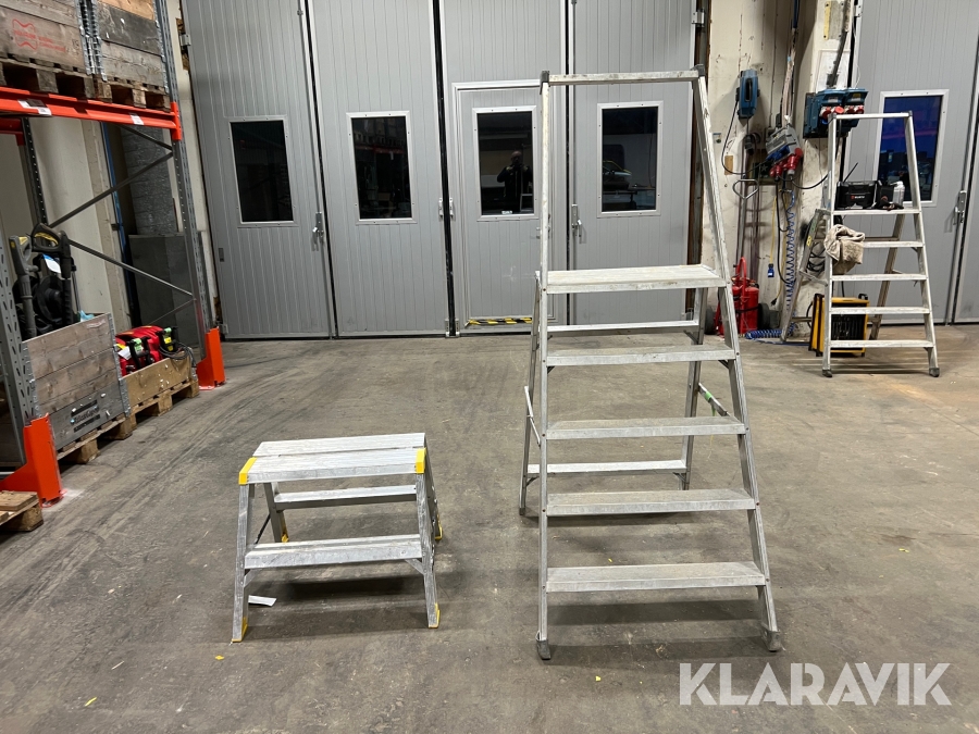 Arbetsbockar Wibe, Zarges 2 steg 0,5 m, Z 500 1,15 m