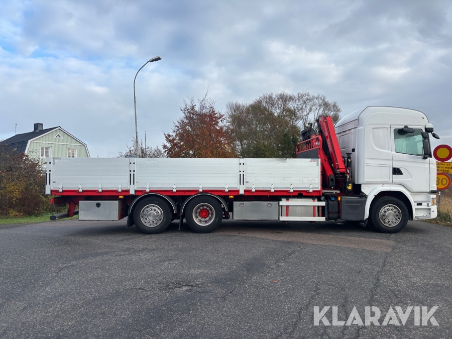 Kranbil Scania G410 Brädgårdsbil