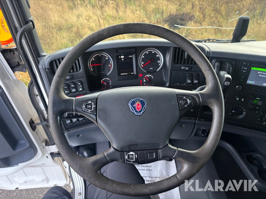 Kranbil Scania G410 Brädgårdsbil